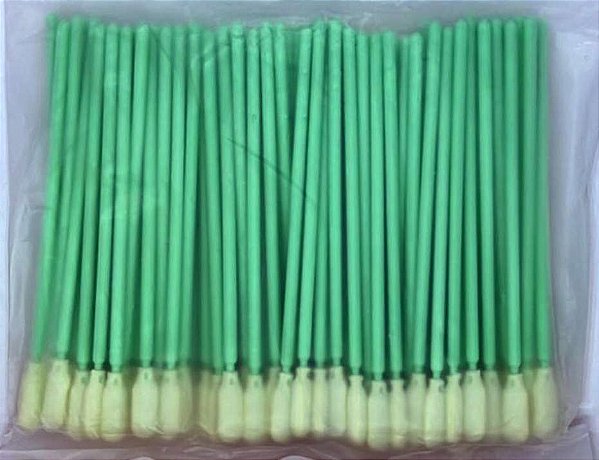 COTONETES PARA LIMPEZA DE PLOTERS 100 x 6mm KIT 100PÇS