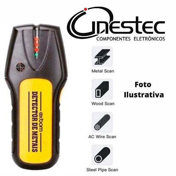 DETECTOR DE METAIS DM200, 3 EM 1, COM SENSOR DE SONDA