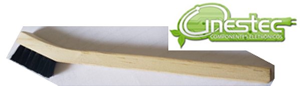 ESCOVA ANTI-ESTATICO / PEQUENA - ESD - CABO MADEIRA