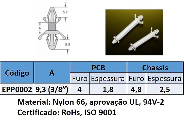 ESPACADOR DE PLACA ECI 9,4  NATURAL