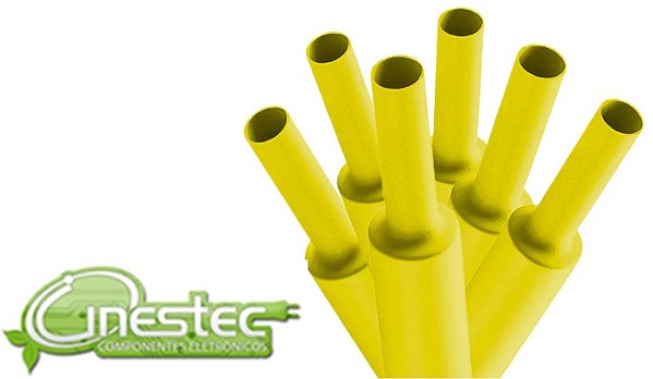 ESPAGUETE TERMORETRATIL 4 (2)MM AMARELO O METRO