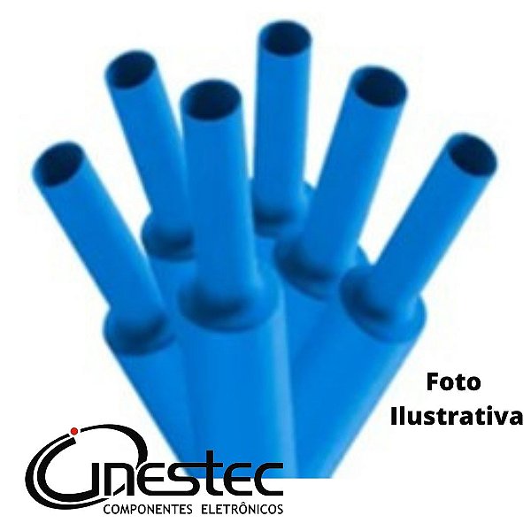 ESPAGUETE TERMORETRATIL 6 (3)mm AZUL O METRO