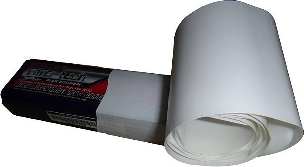 ESPAGUETE TERMORETRATIL PVC 78mm (47,8mm) ESPALMADO BRANCO o metro