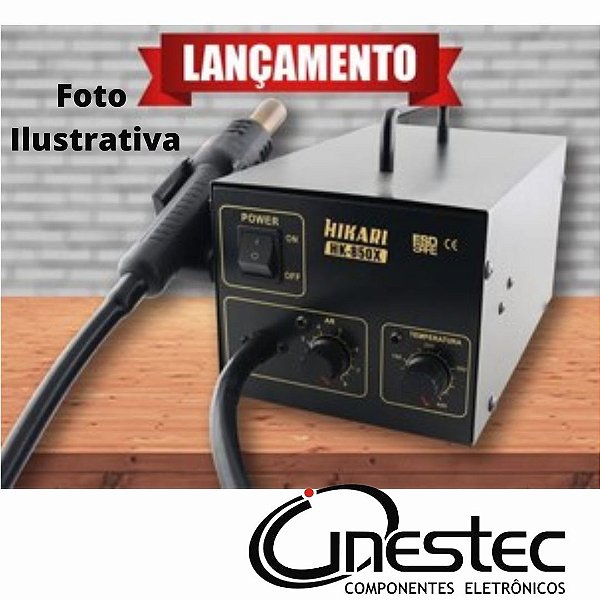 ESTACAO DE RETRABALHO SMD ANALOGICA HK-850X ESD / 220V - 320W