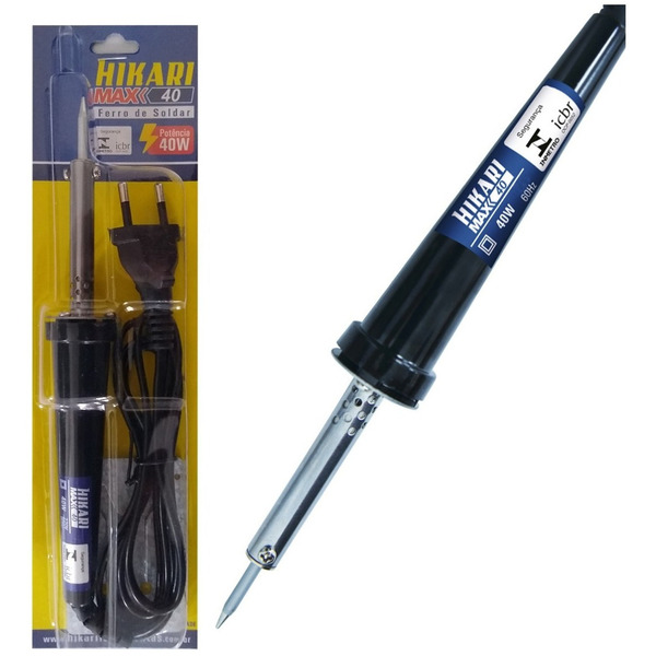 FERRO DE SOLDA HIKARI MAX40 (40W) - 127V