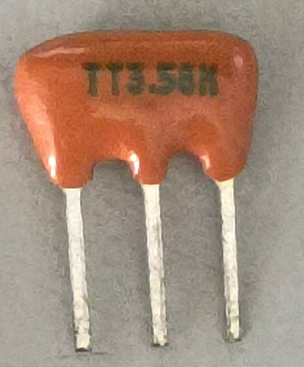 FILTRO RESSONADOR CERAMICO 3T 3,580MHZ