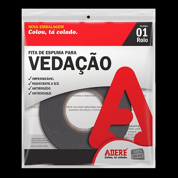 FITA ESPUMA PARA VEDAÇÃO E-104S 19mm X 05mt