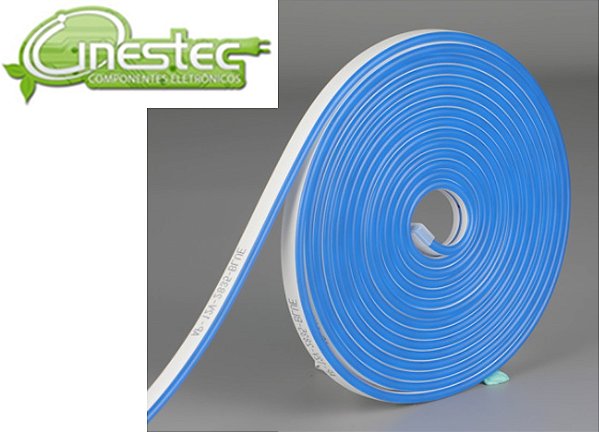 FITA LED NEON FLEXIVEL 2835 - IP65 - AZUL - ROLO 5M