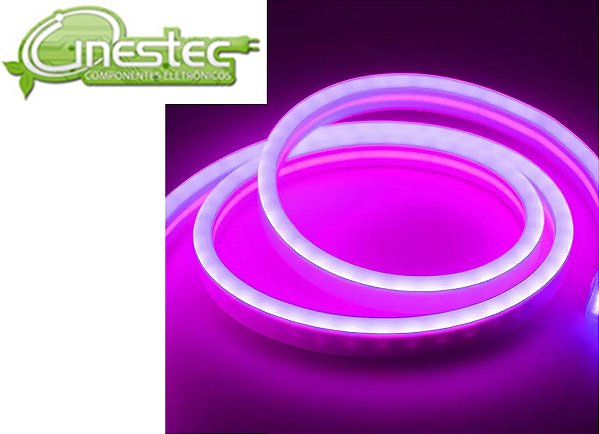 FITA LED NEON FLEXIVEL 2835 - IP65 - ROXO - ROLO 5m