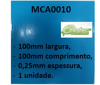 FITA TERMICA ADESIVA QUADRDA - DUPLA FACE 0,25X100X100MM