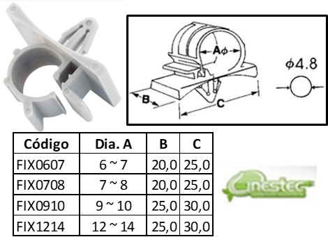 FIXADOR AJUSTAVEL COM PINO - PTS-0607