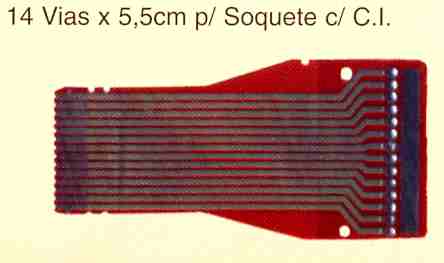 FLAT CABLE 14 VIAS / 5,5CM / 1,25MM (POLIAMIDA)