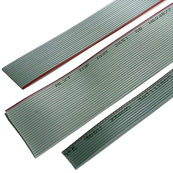 FLAT CABLE 20 VIAS  28AWG  CINZA   O METRO
