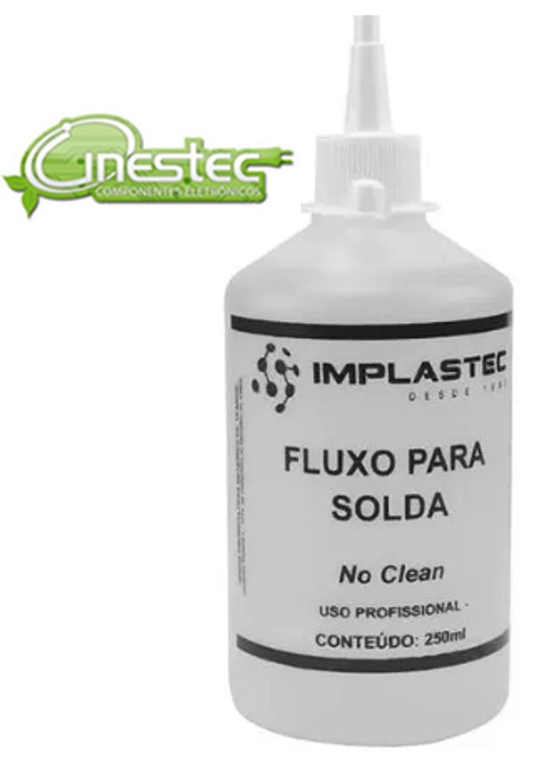 FLUXO DE SOLDA -  NO-CLEAN - 250ml - IMPLASTEC