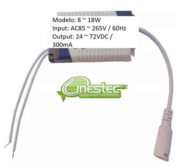 FONTE / DRIVE PARA LED - 8 a 12W