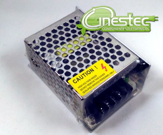 FONTE CHAVEADA METALICA  12V X 2A - 24W