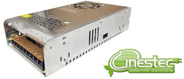 FONTE CHAVEADA METALICA TRIPLA SAIDA  12V X 40A - 480W C/ COOLER