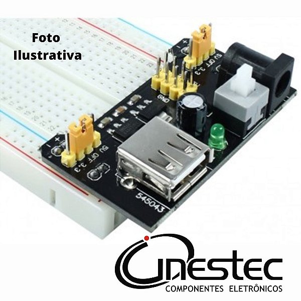 FONTE PARA PROTOBOARD 3,3V / 5V PARA ARDUINO
