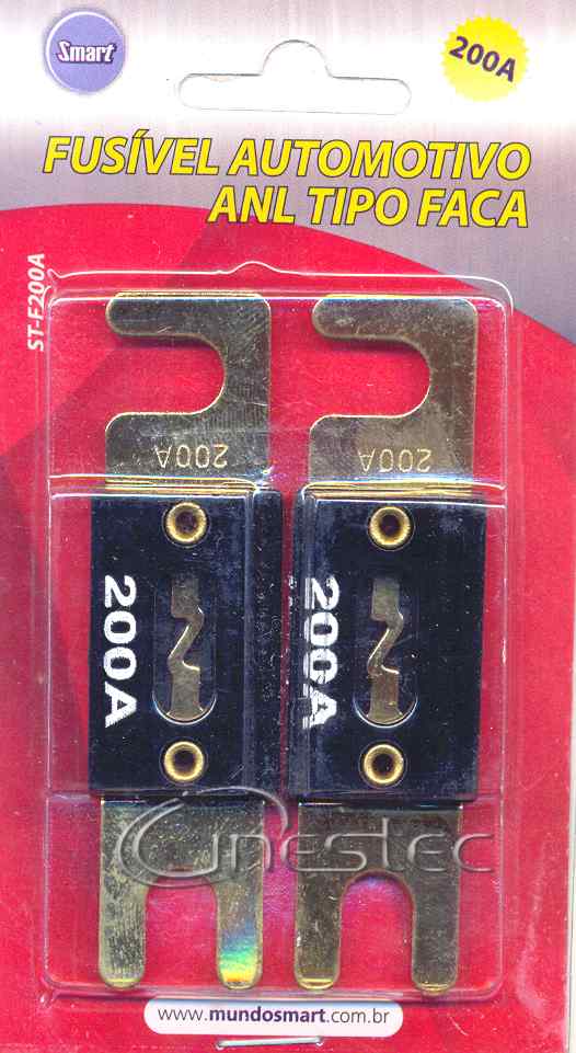 FUSIVEL ANEL FACA 200A BLISTER COM 2 PECAS  ST-F200A