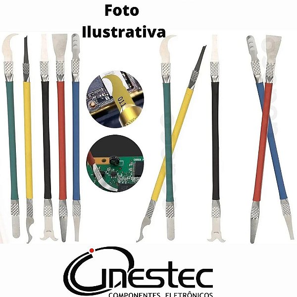 JOGO / KIT 5 ESPATULAS PARA REMOÇÃO DE CHIP - MB-1407