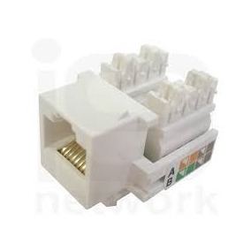 KEYSTONE JACK IDC RJ45 8P8C BRANCO - CAT6E