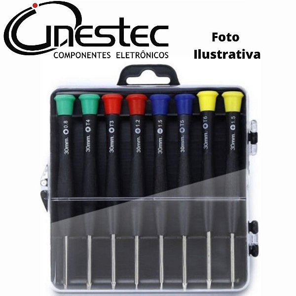 KIT / CONJUNTO 8 CHAVES DE PRECISAO PARA USO GERAL