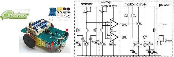 KIT ARDUINO DE MONTAGEM DE CARRO  D2-1-3V  DIY
