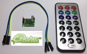 KIT CONTROLE REMOTO IR COM RECEPTOR TSOP1838