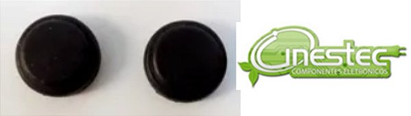 KNOB CAPA - PRETO - 6X6X7,3MM