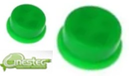 KNOB CAPA - VERDE - 6X6X7,3MM