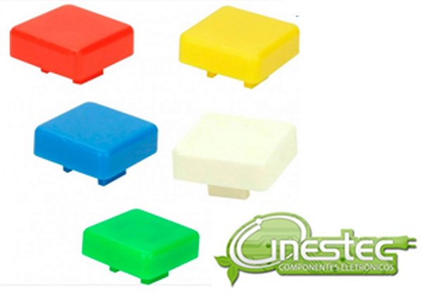 KNOB CAPA QUADRADO - VERDE - 12X12X7,3MM