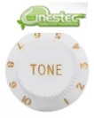 KNOB DE TONALIDADE PARA GUITARRA / VIOLAO BRANCO