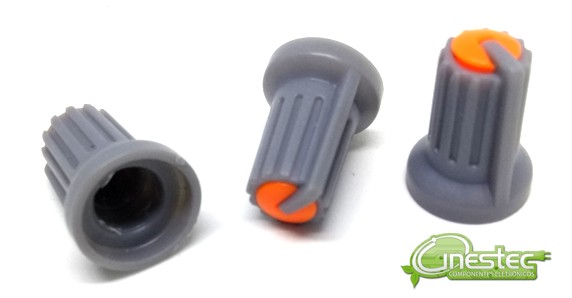 KNOB ROTATIVO  KA-481  LARANJA/CINZA
