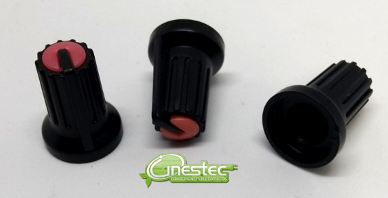 KNOB ROTATIVO  KA-481  ROSA/PRETO