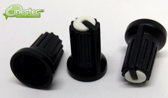 KNOB ROTATIVO - KA-481 - BRANCO / PRETO