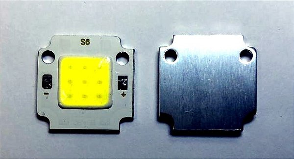 LED 10W BRANCO 30 - 36V 6500K SEM DISSIPADOR