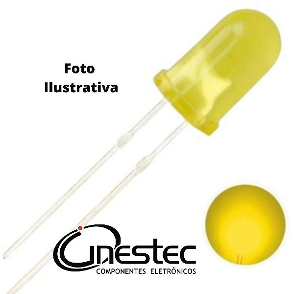 LED DIFUSO AMARELO 5mm