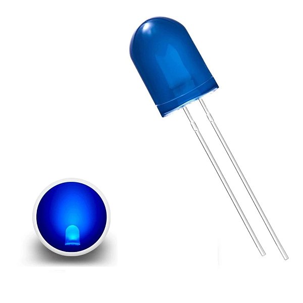 LED DIFUSO AZUL 10mm