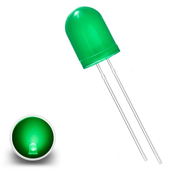 LED DIFUSO VERDE 10mm