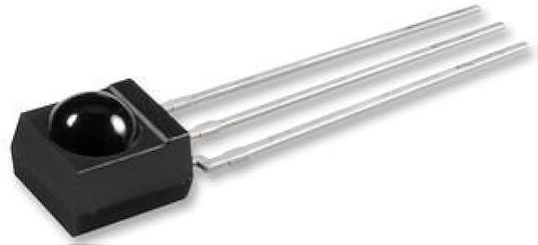 LED INFRA RED  RECEPTOR 5mm PRETO 38KHz  TSOP34838uh