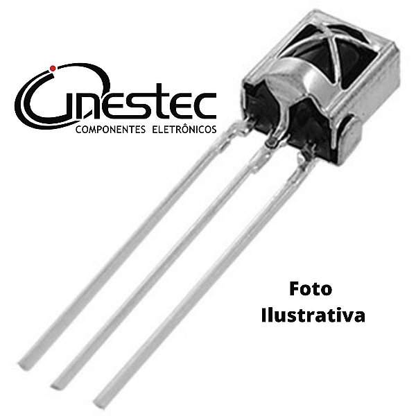 LED INFRA RED RECEPTOR VS1838B 3 TERMINAIS BLINDADO - 38KHz