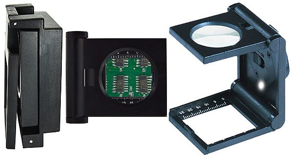 LUPA CONTA FIOS COM LED SLF-130M