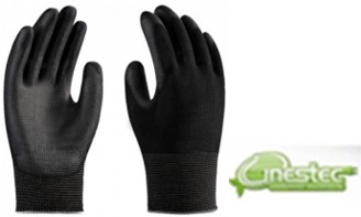 LUVA DISSIPATIVA PALMA PU - TAMANHO G - PAR - PRETO