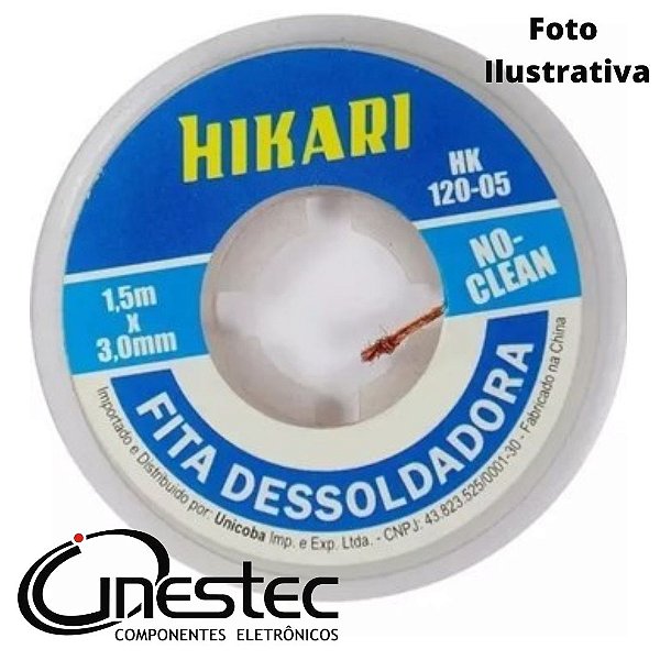 MALHA / FITA DESSOLDADORA 3,0mm x 1,5m COM FLUXO HK-120-05