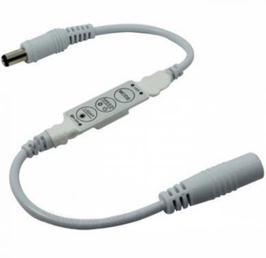 MINI CONTROLE PARA  FITA DE LED - DIMMER E STROBO - 12V  MAX. 6A