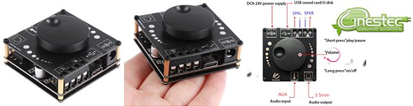 MODULO AMPLIFICADOR DIGITAL HIFI 50W COM BLUETOOTH