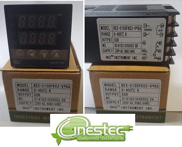 MODULO CONTROLADOR TERMOSTATO DIGITAL REX C100JK02   V DA