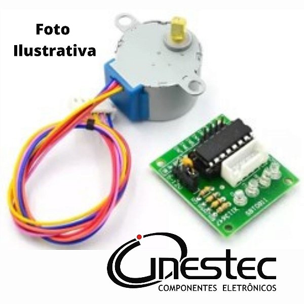 MOTOR DE PASSO 5V PLACA CONTROLADORA COM ULN2003