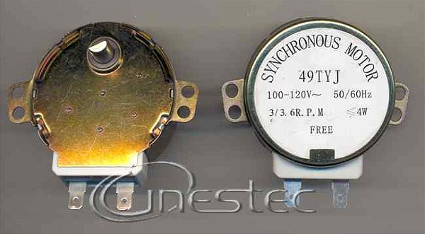 MOTOR DO PRATO GIRATORIO 3RPM  120V PINO FERRO  PARA VARIOS MODELOS