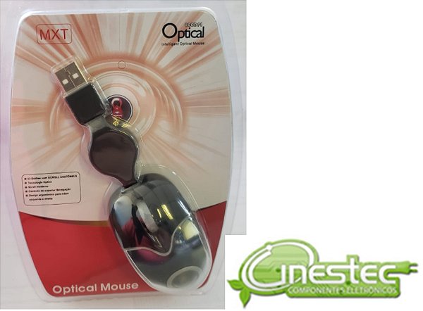 MOUSE OPTICO - PRETO USB  - MO-712RB - 800 DPI